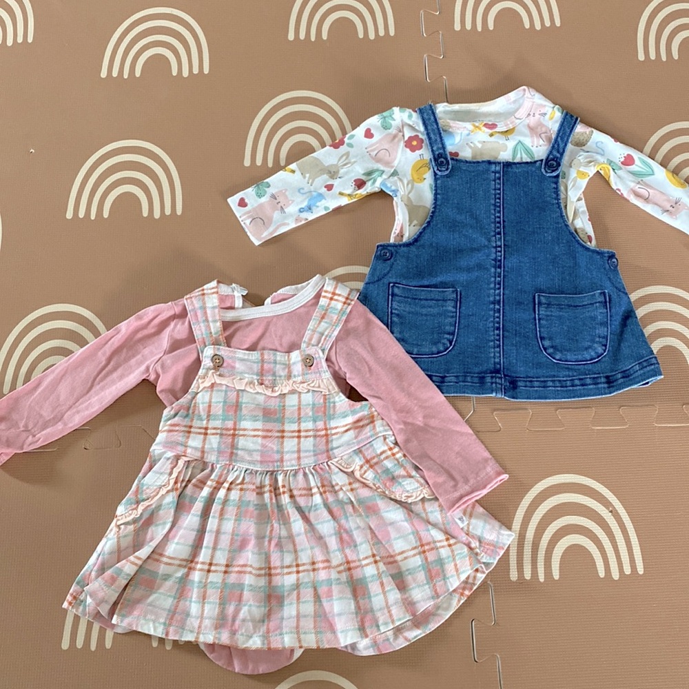 Baby Easter spring dress bundle
